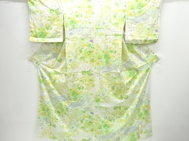 JAPANESE KIMONO / KOMON KIMONO / ARABESQUE FLOWER